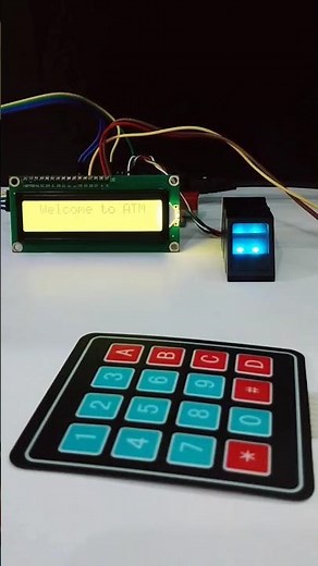DIY Arduino ATM with Fingerprint Sensor and LCD #shorts