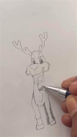 Deer drawing #deerhunting #trending #shortvideo