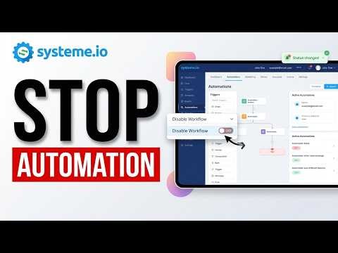 How to Stop Automation in Systeme.io 2026 (Simple Step)