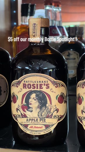 October is coming to a close so come grab our Bottle Spotlight, Rattlesnake Rosie’s Apple Pie Whiskey!! $5 off until the end if the month! Cheers 🥂#spookyseason #falldrinks #autumnvibes #fallvibes🍂 #ironsmokedistillery #fyp #fypシ #fypシ゚viral