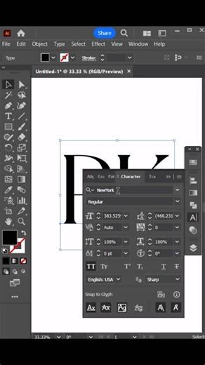 How TO create Stunning logo design in ADOBE illustrator #howto #stunninglogo #illustrator #shorts