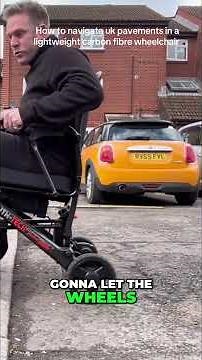 How to navigate uk pavements in a light carbon fibre LITH-TECH folding powerchair