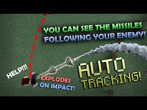 How to make TRACKER MISSILES with Command Blocks in Minecraft PE