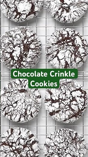 Chocolate Crinkle Cookies | Classic Christmas Cookie
