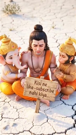 Bal Hanuman meets Bal Ganesh ✨ #devotional #trending