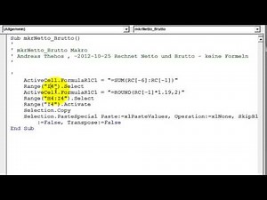 Excel # 300 - VBA-Tutorial - Makro - relative Aufzeichnung