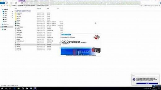 三菱PLC编程软件GX-Developer8.103H安装视频