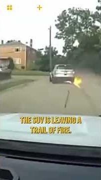 SUV Bursts Into Flames During Wild Police Chase