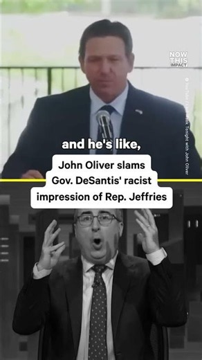 John Oliver DESTROYS DeSantis on LIVE TV 😳🔥 #Politics #JohnOliver #DeSantis