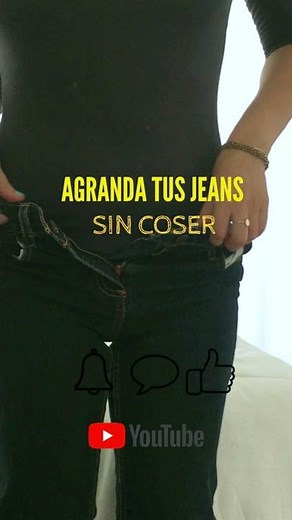 HOW TO ENLARGE YOUR JEANS WITHOUT SEWING | VERY EASY DIY