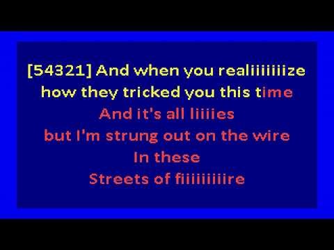 Bruce Springsteen – Streets of Fire (karaoke)