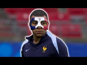 Kylian Mbappe REVEALS HIS MASK! Trains in it for first time since BREAKING HIS NOSE 🩹👃🇫🇷 Euro 2024