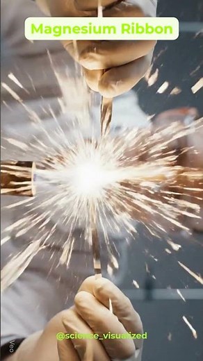 This is what happens when magnesium meets fire. #Magnesium #Chemistry #BurningBright