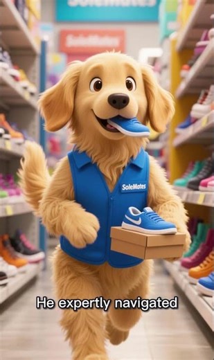 Meet buddy! The perfect shoe store employee