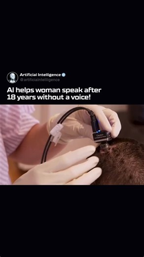 Artificial Intelligence (AI) on Instagram: "This is one of the most meaningful uses of AI and neurotechnology we’ve seen. By decoding signals directly from Ann’s brain, researchers didn’t just restore words, they restored expression. Turning thoughts into real-time speech and facial movement after 18 years is a huge step beyond typing or cursor-based communication. What stands out is how natural it’s becoming. Communication isn’t only about language, it’s tone, emotion, timing. Rebuilding all of