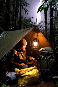 Rainy Day Solo Camping | Cozy Tent & Campfire Vibes This peaceful moment captures the true joy of outdoor life — no noise, no rush, just you and the universe. If you love relaxing forest ambience, stargazing nights, and cozy camping vibes, this video is made for you. ❤️ Like, share & follow for more nature-relax content! #outdooractivities #fblifestyle #camping #campinginrain #asmr #nature #survival | Crazy Camping