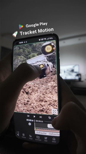 Testing my motion tracking video editor app for Android using video from: dirtydefender.90 IG