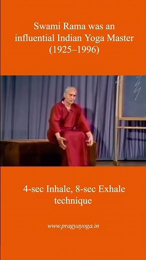 Swami Rama’s 4–8 Breathing Technique | Calm Mind, Deep Relaxation