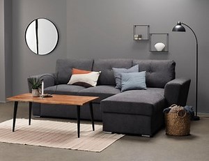 1K views · 17 reactions | Hale Sofa that easily converts into comfortable bed. Storage within the reversible chaise | JYSK Canada | Facebook