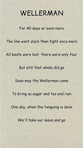 Wellerman #lyricsvideo