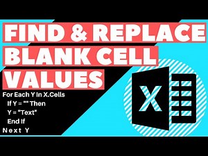 Excel VBA Macro: Replace Blank Cells with Text, Numbers (Zeros), and Formulas