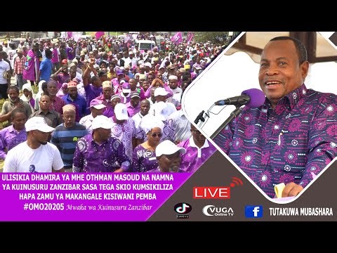 #LIVE 🔴MUENDELEZO WA KAMPENI KISIWANI PEMBA Mhe OTHMAN MASOUD NA ISMAIL #JUSSA KUZUNGUMZA MAKANGALE