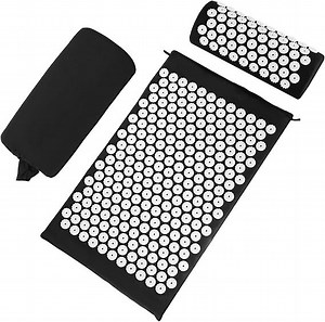 [Hot Item] Gym Yoga Acupressure Mat Set Acupuncture Point Massage Pillow for Relaxation