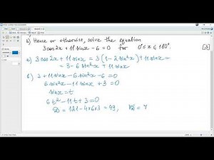 IB Maths Nov 2025 Past Papers TZ? AA SL 2-3 HL 2-?. A trigonometric equation.