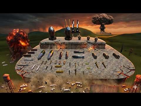 Testing the Strongest NUCLEAR Bombs in the Open Field… | GMod (RIP CARS, AIRPLANES & MY GAME 😱)