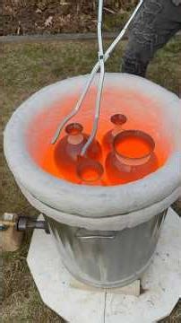Raku firing process in a DIY trash can style kiln #raku #diy #howto #pottery #handmade #ceramics