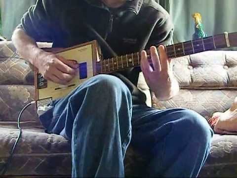 Aint No Sunshine Lesson on 3 string cigar box guitar