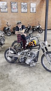 364K views · 9.5K reactions | Steg Von Heinz' awesome shovelhead chopper "Maxine" in his own words... Built in New York through the 90's. It runs 12.5:1 compression with less than half a quart of oil in the system and can run a quarter mile in 10.2 seconds / 135 mph...⁠ ⁠ #bsmc #thebikeshed #motoculture #chopper #hotrodbike #shovelhead #harleydavidson | Bike Shed Moto Co | Facebook