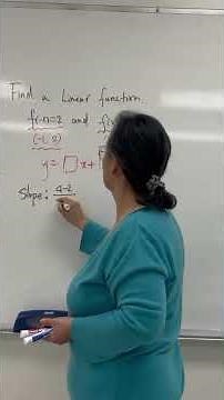 Algebra : Linear functions