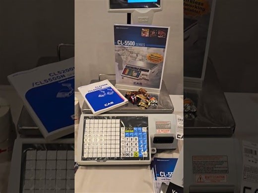 CAS CL5500R Label Printing Scale with Pole | CSI Works