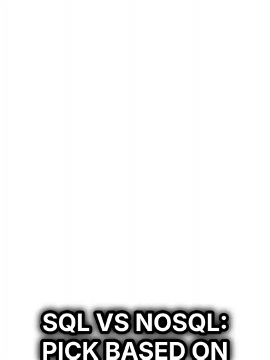 Choosing between SQL and NoSQL? Learn when to use relational databases vs document/key-value stores based on consistency, schema changes, joins, scaling, and query needs. #SQL #NoSQL #Database #Backend #SystemDesign #DevOps #DataEngineering #SoftwareEngineering