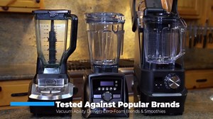 Professional Blender for Kitchen Quiet: Vacuum Commercial Blender for Shakes and Smoothies - 56oz Industrial Countertop Blenders - 1500W High Power Smoothie Blender with Shield, 29015 (Dark)