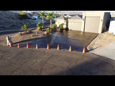 Havasu Home Upgrade: Acid Stained Concrete Driveway Reveal