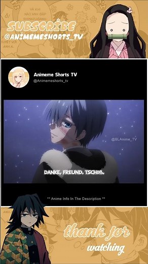 Ciel and Sebastian rescue Sieglinde Sullivan 😭 - Black Butler Emeral Witch Arc #animemeshortstv