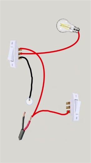 How to Connect One Light with Two Buttons | 2-Way Switch Wiring | #wiring #structuredwiring