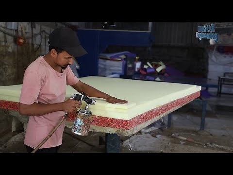 Foam Mattress Manufacturing Process | Mattress Bed Mass Production in Factory | Unbox Engineering