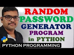 RANDOM PASSWORD GENERATOR PROGRAM IN PYTHON || STRONG PASSWORD GENERATOR || PYTHON PROGRAMMING