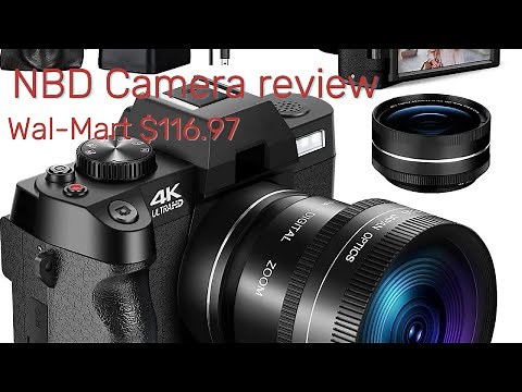 Unsponsored review the NBD 4K Camera from Walmart.com. $116.96. unboxing, footage, features.