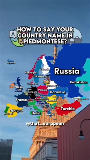 Piedmontese is a gallo-italic language spoken approximately by 2 million people in Piedmont (North-western Italy). #italy #italia #piemonte #torino #language #europe #foryou #fyp #xyzbca