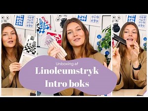 Linoleumstryk Intro boks - alt du skal bruge til at lave linoleumstryk derhjemme