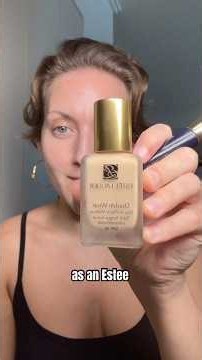 HOW TO WEAR DOUBLE WEAR FOUNDATION😯 #doublewear #doublewearfoundation #mattefoundation #esteeartist