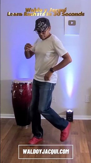 Bachata Step No. 7 | How to learn bachata in 30 seconds | Bachata Steps | Waldo y Jacqui