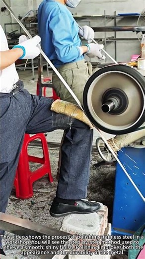 Polishing Stainless Steel ✨ Smooth Finish