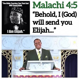 13K views · 711 reactions | Malachi 4:5 “Behold, I will send you Elijah the prophet before the coming of the great and dreadful day of the LORD:” | Saviours' Day | Facebook