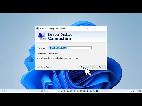How to Access a Remote Desktop Connection from Windows 10 to Windows 11 Pro.