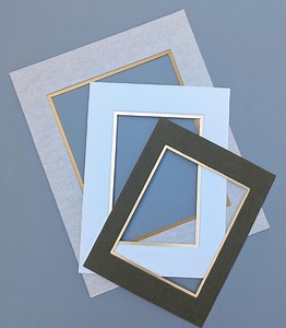 HAND WRAPPED LINEN Picture Matting Double Mat 29 Colors - Etsy